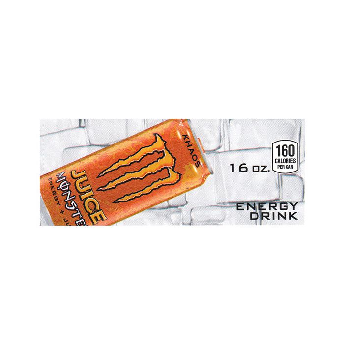 Monster Energy Juice can on ice small size flavor strip