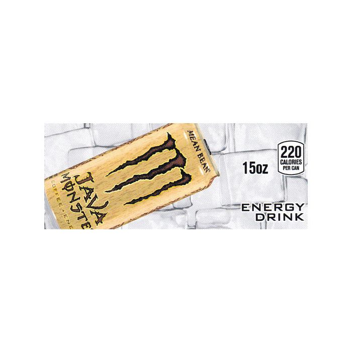 Java Monster Java Mean Bean can on ice small size flavor strip
