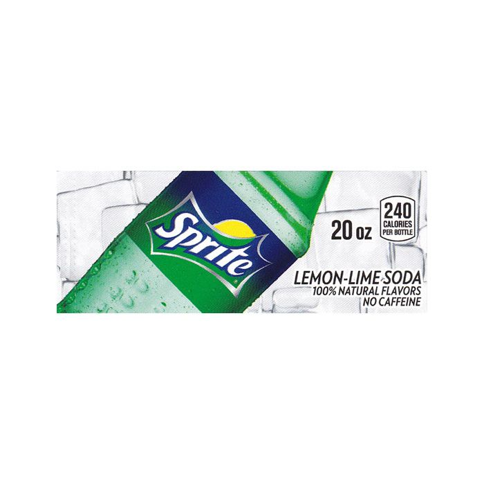 Sprite small size 20oz bottle flavor strip