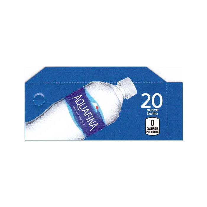 Aquafina Water small size 20oz bottle flavor strip