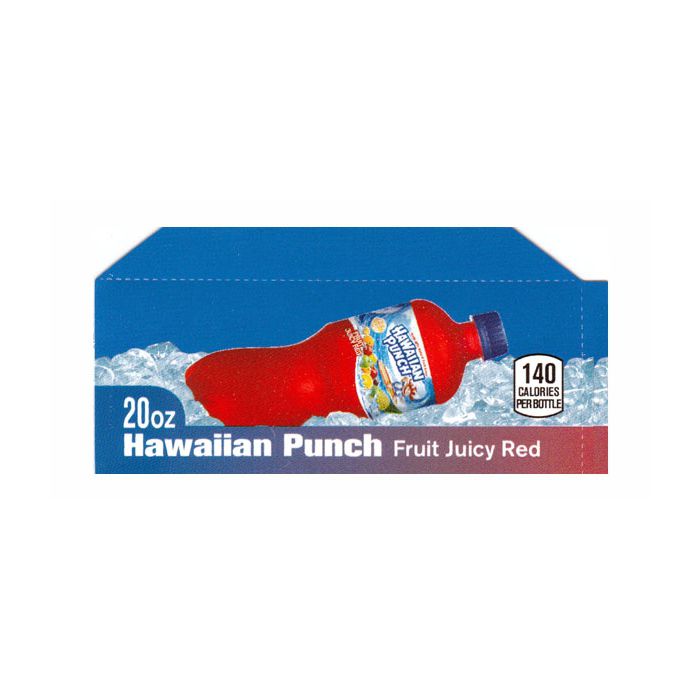 Hawaiian Punch small size 20oz bottle flavor strip