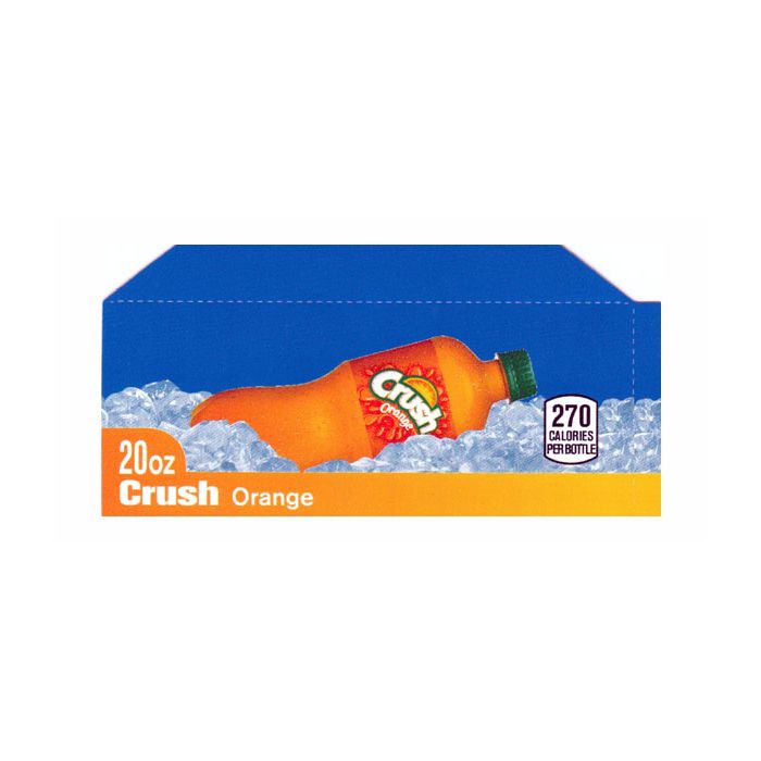 Orange Crush small size 20 oz bottle flavor strip