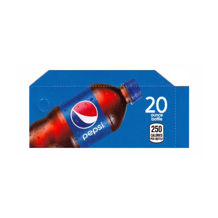 Pepsi Cola small size 20oz bottle flavor strip