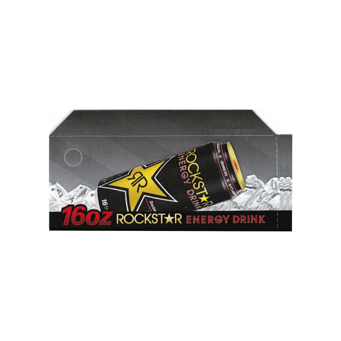 Rock Star original can on ice small size flavor strip