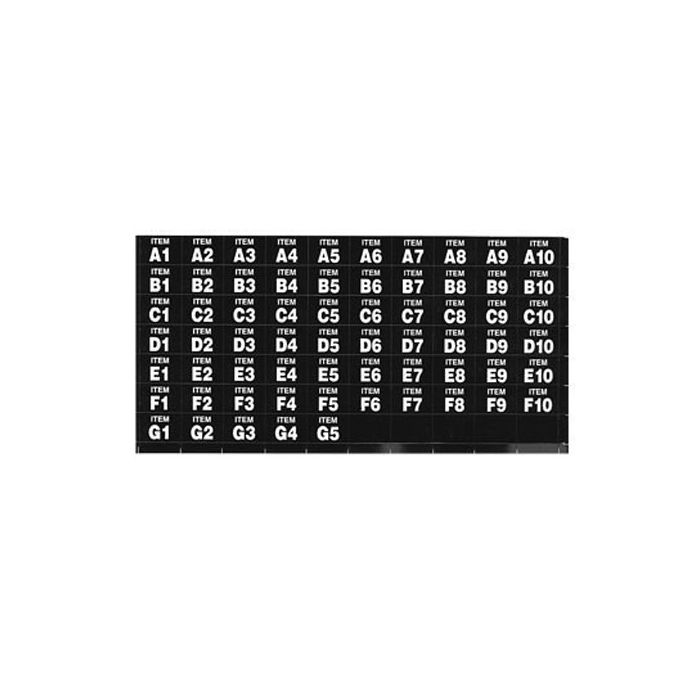 National Vendors snack machine item tags