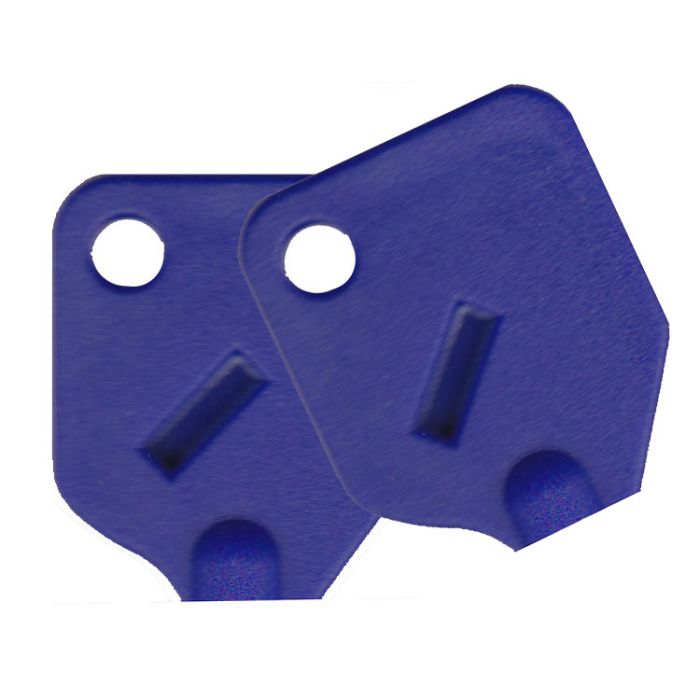 Large Blue Key Covers For Tubular Keys - 2 Covers