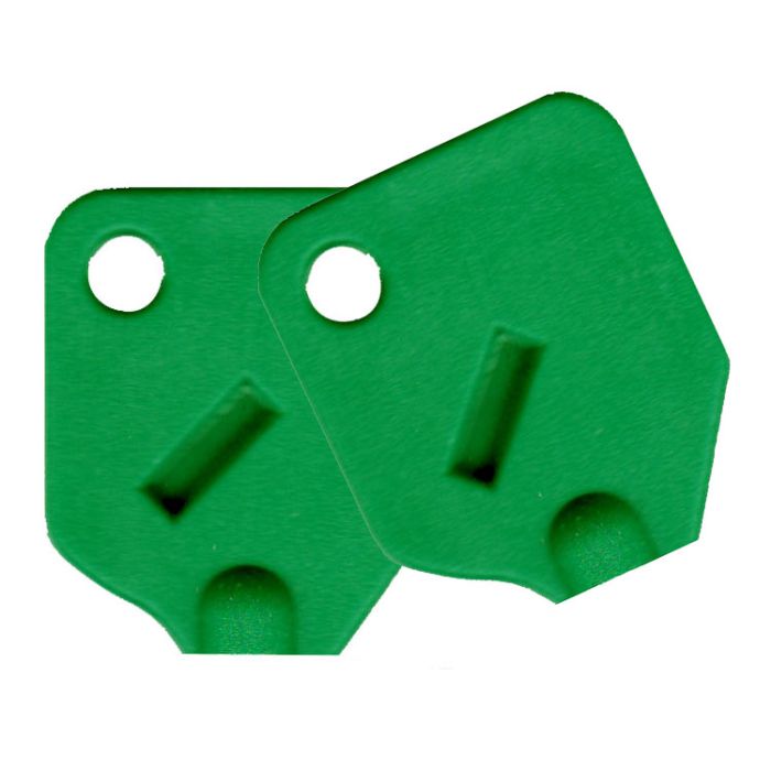 Large Green Key Covers For Tubular Keys - 2 Covers