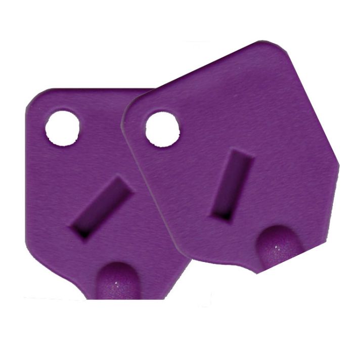 Large Purple Key Covers For Tubular Keys - 2 Covers