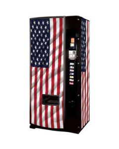 Dixie Narco Model 276E 12 oz Can Machine - USA Flag Graphics