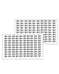 Automatic Products price labels sheet $1.50-$1.55 (NEW)