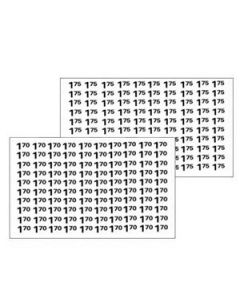 Automatic Products price labels sheet $1.70-$1.75 (NEW)