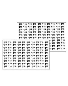 Automatic Products price labels sheet $1.10-$1.15 (NEW)