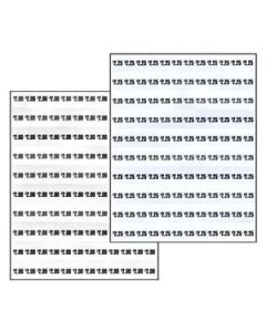 Dixie Narco Model 5591 price labels sheet 2.00-2.25 cents