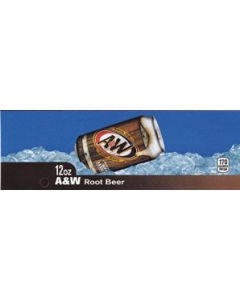 A&W Root Beer on ice large size flavor strip
