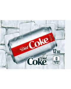 Diet Coke on ice medium size flavor strip