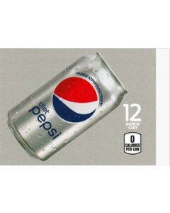 Diet Pepsi Cola on ice medium size flavor strip
