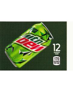 Mountain Dew on ice medium size flavor strip