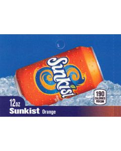 Sunkist Orange on ice medium size strip