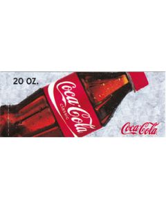 Coca Cola small size 20oz bottle flavor strip