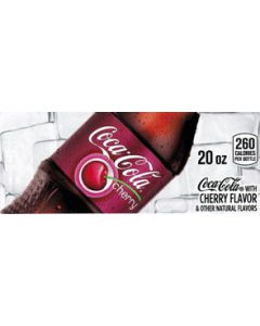 Cherry Coke small size 20oz bottle flavor strip