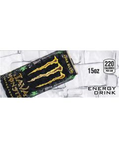Java Monster Java Kona Blend can on ice small size flavor strip