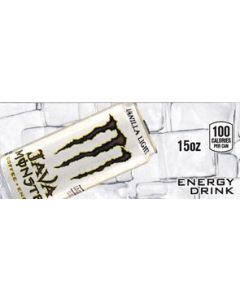Java Monster Java Vanilla Light can on ice small size flavor strip