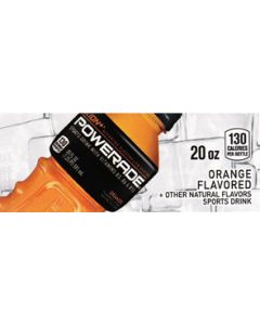 Powerade Orange small size 20 oz bottle flavor strip