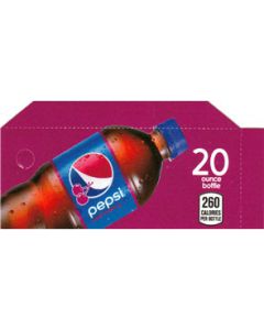 Wild Cherry Pepsi Cola small size 20oz bottle flavor strip