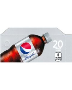 Diet Pepsi Cola small size 20oz bottle flavor strip