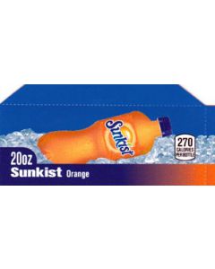 Sunkist Orange small size 20oz bottle flavor strip