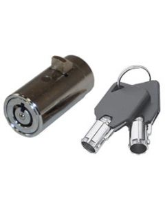 Tubular Plug locks for vending machines with key covers keyed alike