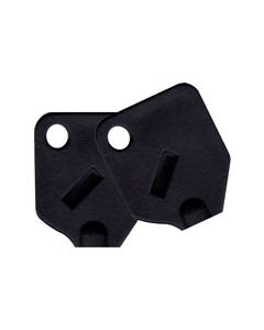 Large Black Key Covers For Tubular Keys - 2 Covers