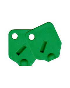 Large Green Key Covers For Tubular Keys - 2 Covers