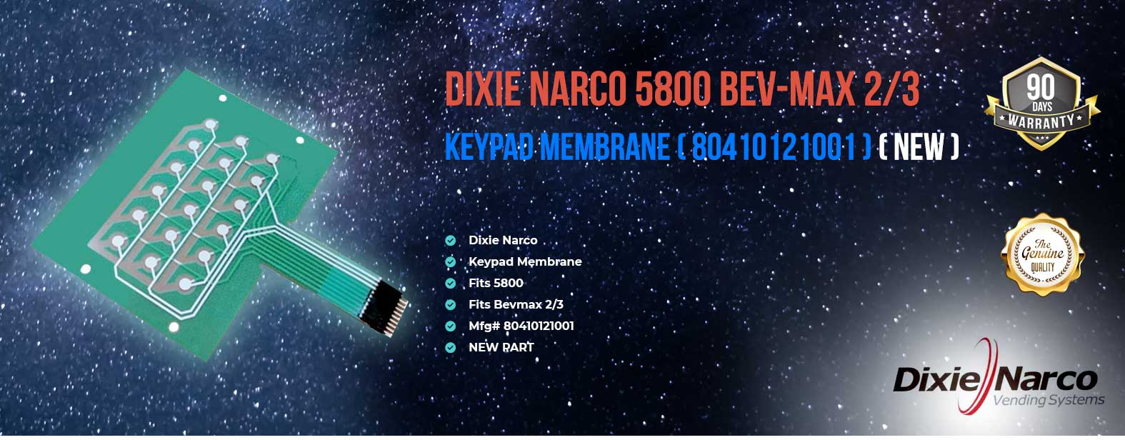 DN keypad, membrane