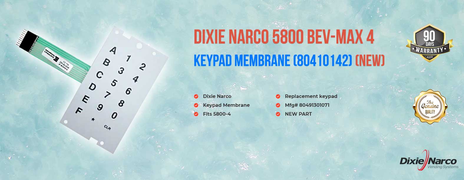 DN keypad, membrane