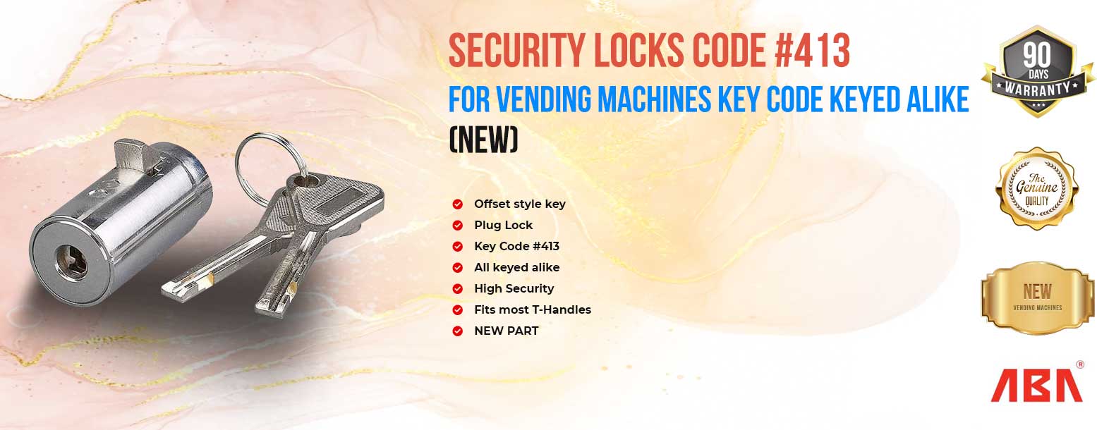 Security Plug locks for vending machines keyed alike