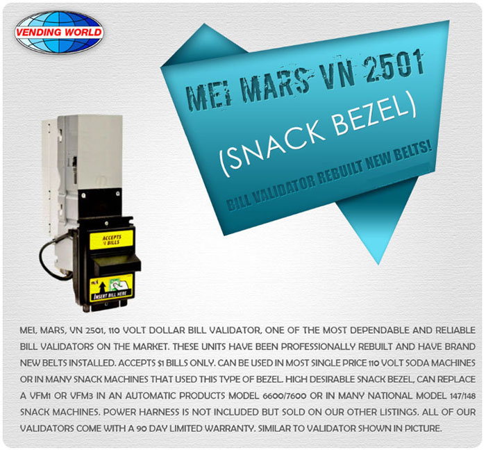 Mars VN2501 Bill Validator
